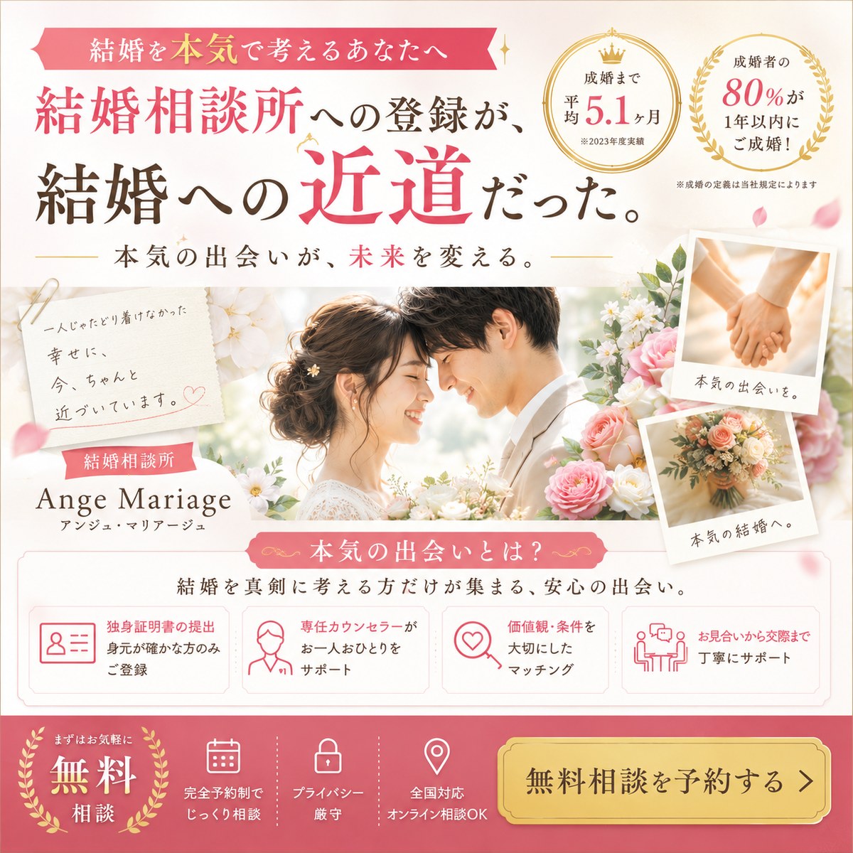 結婚相談所のバナー